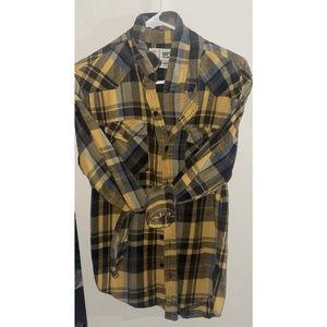 Black and Yellow Plaid Flannel